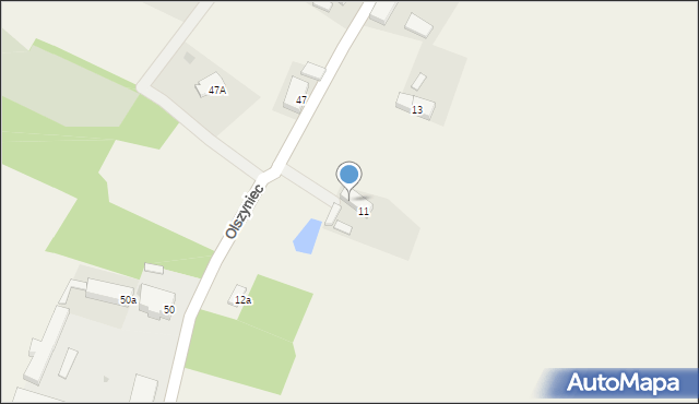 Olszyniec, Olszyniec, 12, mapa Olszyniec