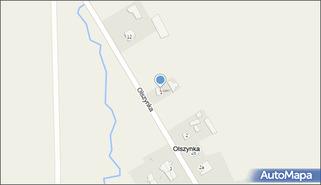 Olszynka, Olszynka, 1, mapa Olszynka