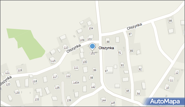 Olszynka, Olszynka, 101, mapa Olszynka