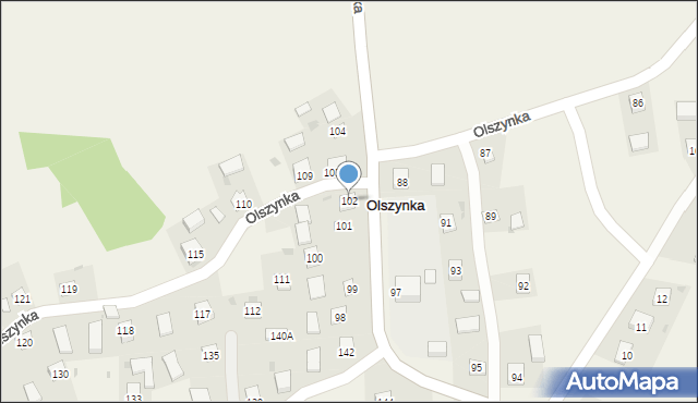 Olszynka, Olszynka, 102, mapa Olszynka