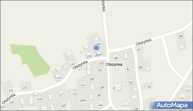 Olszynka, Olszynka, 103, mapa Olszynka