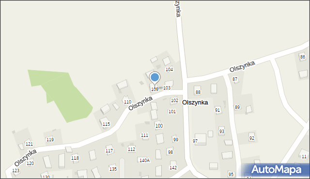 Olszynka, Olszynka, 109, mapa Olszynka