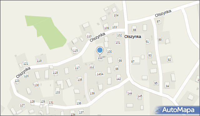 Olszynka, Olszynka, 111, mapa Olszynka