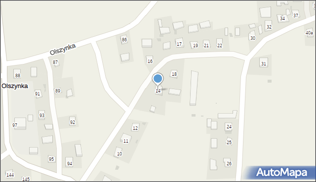 Olszynka, Olszynka, 14, mapa Olszynka