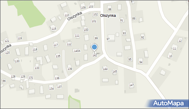 Olszynka, Olszynka, 142, mapa Olszynka