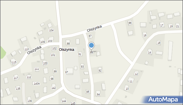 Olszynka, Olszynka, 89, mapa Olszynka