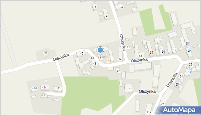 Olszynka, Olszynka, 1, mapa Olszynka