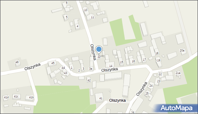 Olszynka, Olszynka, 12, mapa Olszynka