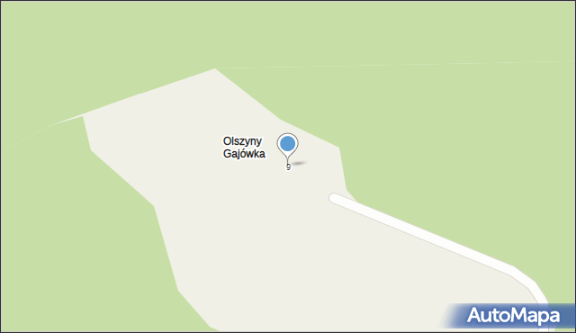 Olszyny, Olszyny, 9, mapa Olszyny