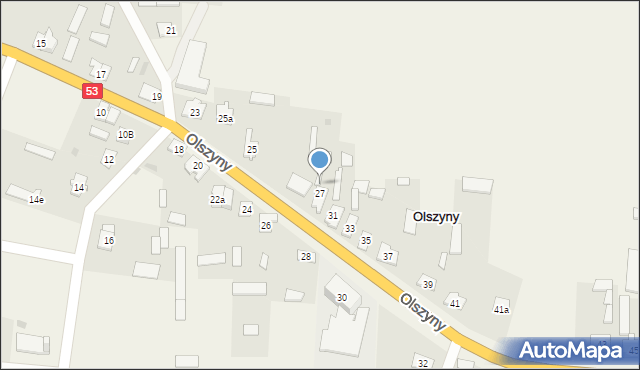 Olszyny, Olszyny, 29, mapa Olszyny