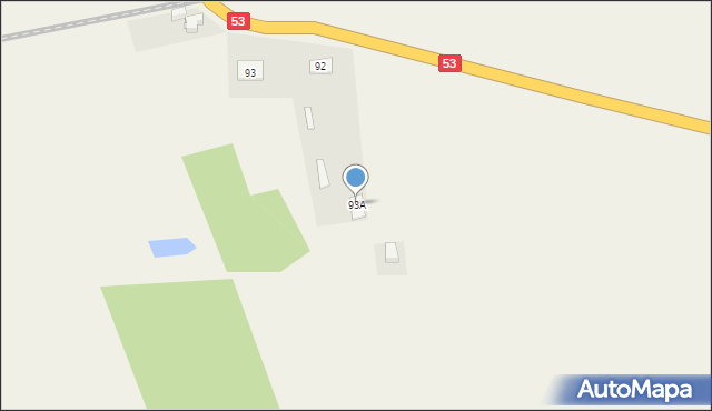 Olszyny, Olszyny, 93A, mapa Olszyny