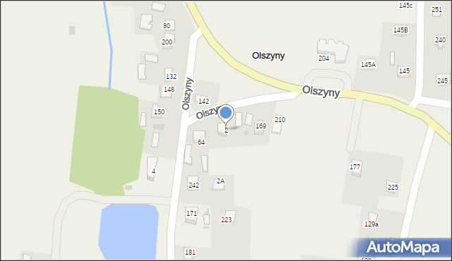 Olszyny, Olszyny, 2, mapa Olszyny