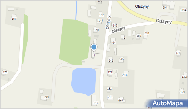 Olszyny, Olszyny, 4, mapa Olszyny