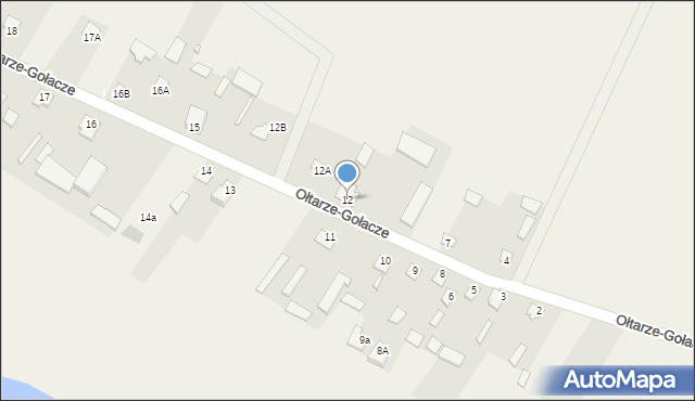 Ołtarze-Gołacze, Ołtarze-Gołacze, 12, mapa Ołtarze-Gołacze
