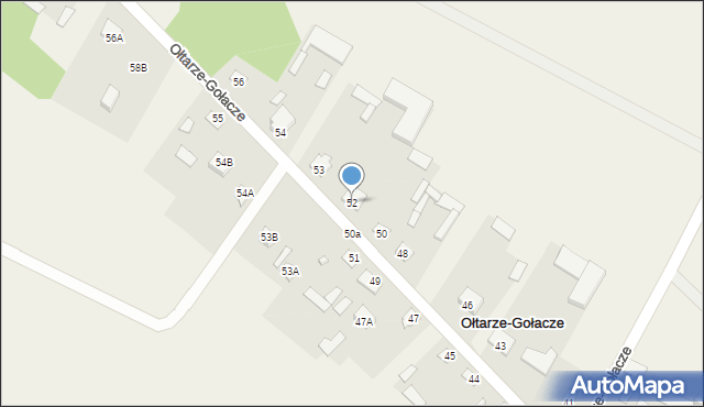Ołtarze-Gołacze, Ołtarze-Gołacze, 52, mapa Ołtarze-Gołacze