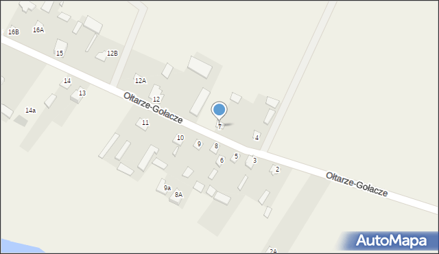 Ołtarze-Gołacze, Ołtarze-Gołacze, 7, mapa Ołtarze-Gołacze