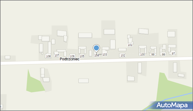 Ołudza, Ołudza, 104, mapa Ołudza