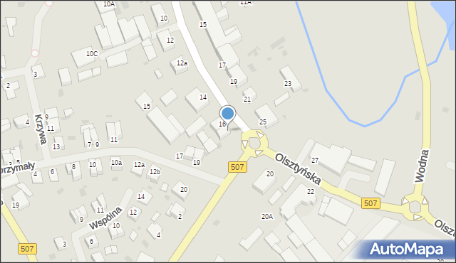 Orneta, Olsztyńska, 18, mapa Orneta