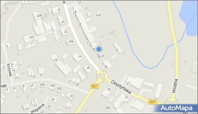 Orneta, Olsztyńska, 21, mapa Orneta