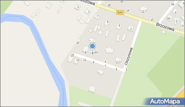 Ostrołęka, Olszynowa, 6, mapa Ostrołęka