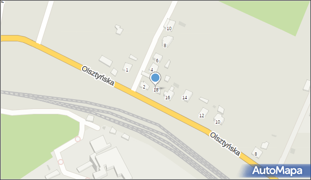 Pasym, Olsztyńska, 18, mapa Pasym