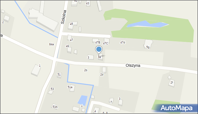 Pisarzowice, Olszyna, 3a, mapa Pisarzowice