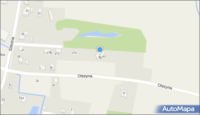 Pisarzowice, Olszyna, 5g, mapa Pisarzowice