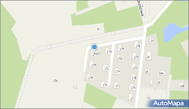 Poddębie, Olszankowa, 17N, mapa Poddębie