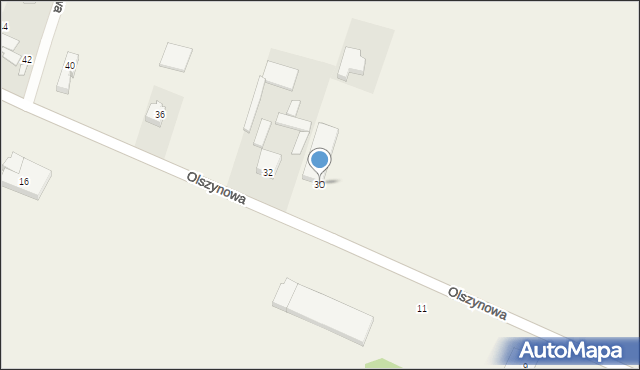 Podolszyn Nowy, Olszynowa, 30, mapa Podolszyn Nowy