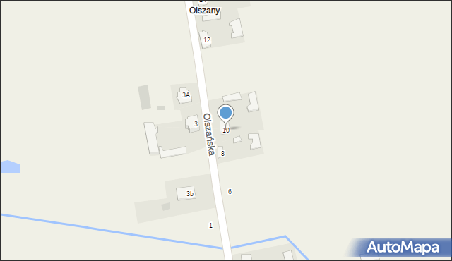 Potworów, Olszańska, 10, mapa Potworów