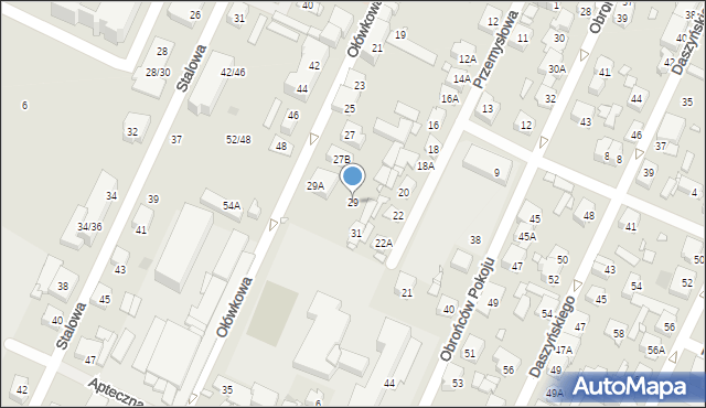 Pruszków, Ołówkowa, 29, mapa Pruszków