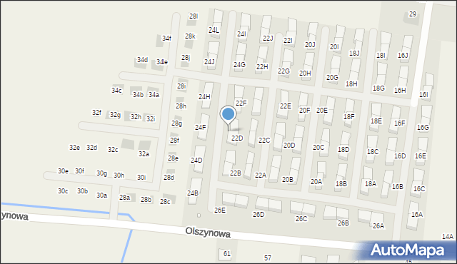 Rabowice, Olszynowa, 24C, mapa Rabowice