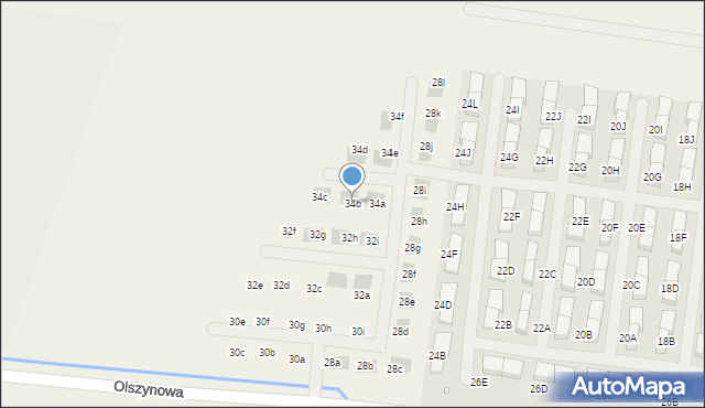 Rabowice, Olszynowa, 34b, mapa Rabowice