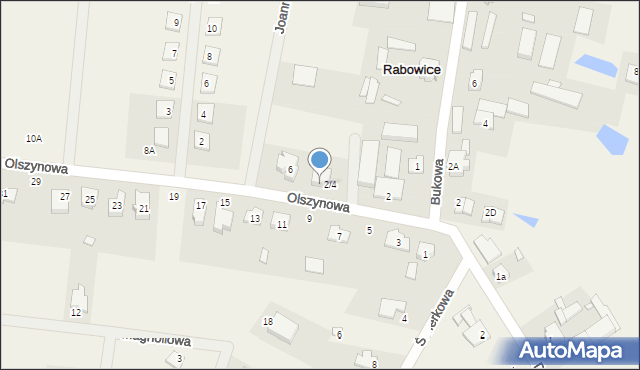 Rabowice, Olszynowa, 4, mapa Rabowice