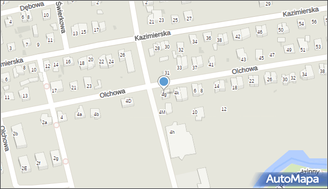 Reda, Olchowa, 4g, mapa Reda