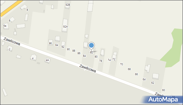 Rędziny, Ołowianka, 82, mapa Rędziny