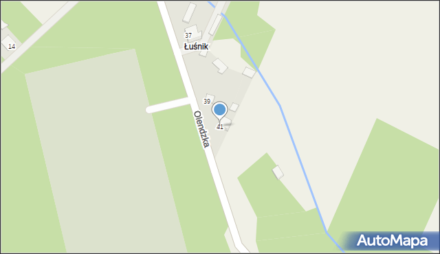 Rudka, Olendzka, 41, mapa Rudka