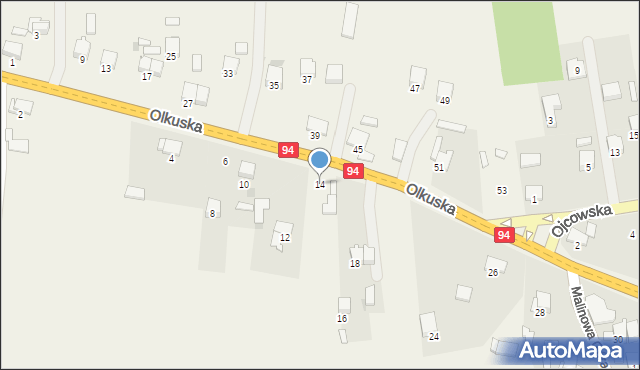 Sieniczno, Olkuska, 14, mapa Sieniczno