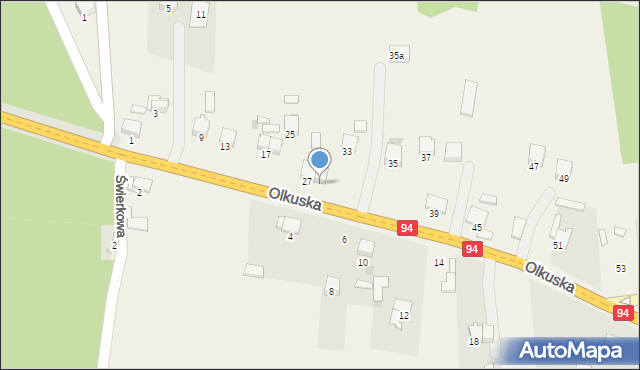 Sieniczno, Olkuska, 29, mapa Sieniczno