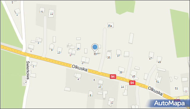 Sieniczno, Olkuska, 33, mapa Sieniczno