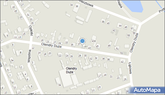 Sieradz, Olendry Duże, 41, mapa Sieradz