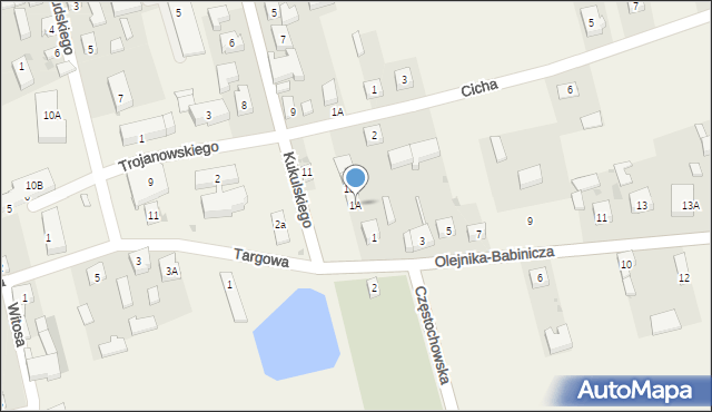 Skomlin, Olejnika-Babinicza Alfonsa, 1A, mapa Skomlin