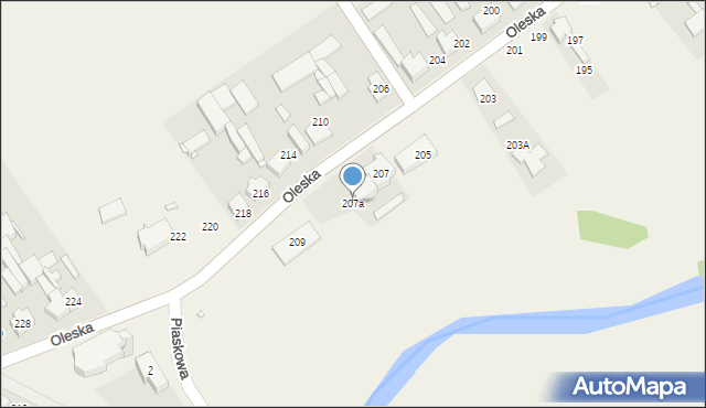 Starokrzepice, Oleska, 207a, mapa Starokrzepice