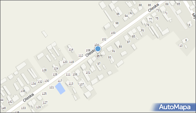 Starokrzepice, Oleska, 95, mapa Starokrzepice