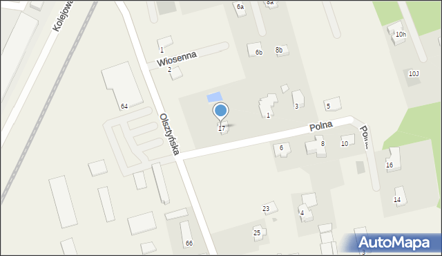 Stawiguda, Olsztyńska, 17, mapa Stawiguda