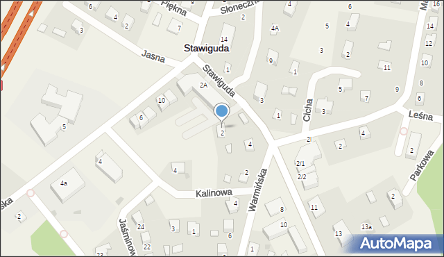 Stawiguda, Olsztyńska, 6, mapa Stawiguda