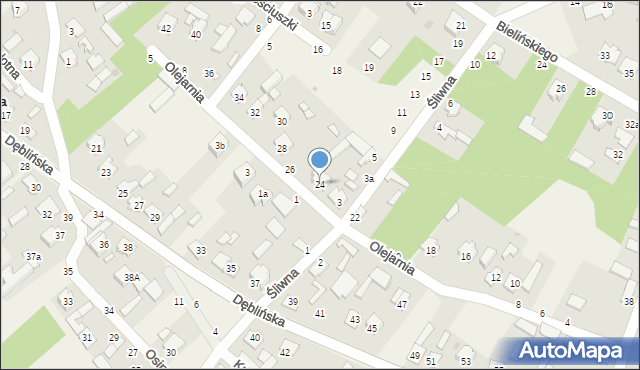 Stężyca, Olejarnia, 24, mapa Stężyca