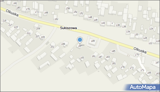 Sułoszowa, Olkuska, 197, mapa Sułoszowa