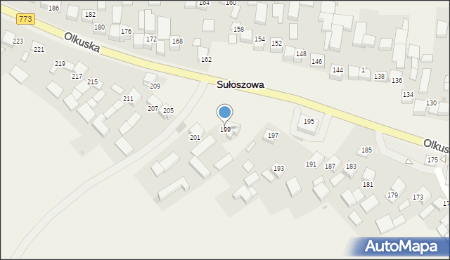 Sułoszowa, Olkuska, 199, mapa Sułoszowa