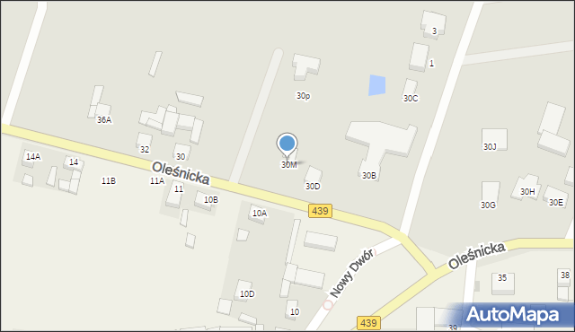 Syców, Oleśnicka, 30M, mapa Syców